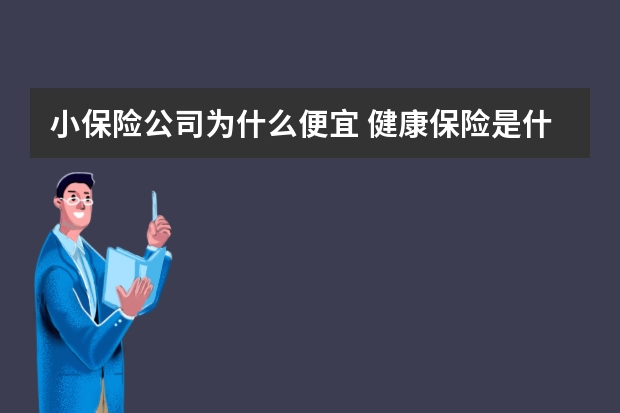 小保险公司为什么便宜 健康保险是什么