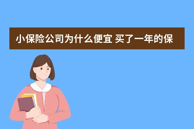 小保险公司为什么便宜 买了一年的保险不想买了怎么办