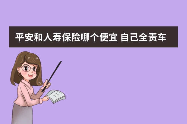 平安和人寿保险哪个便宜 自己全责车上人死了保险赔不