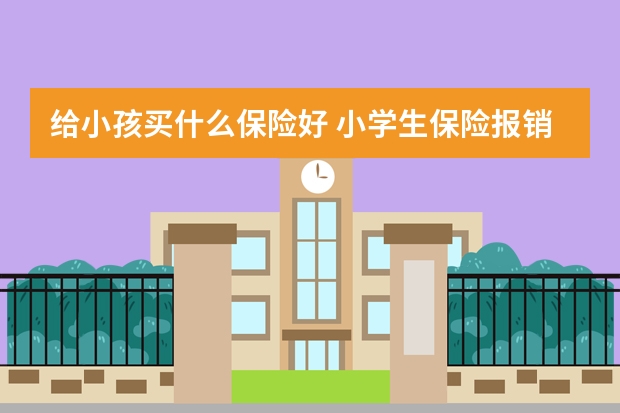 给小孩买什么保险好 小学生保险报销范围