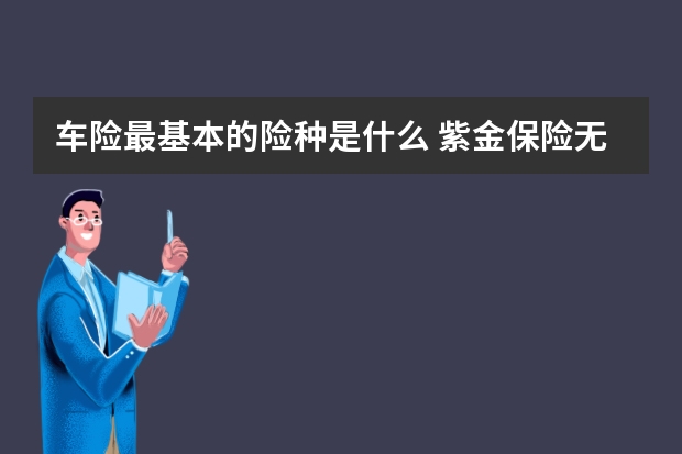 车险最基本的险种是什么 紫金保险无缘无故帮我把今年的车险交了是什么情况