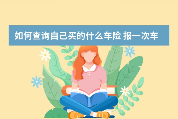 如何查询自己买的什么车险 报一次车险第二年车险增加多少