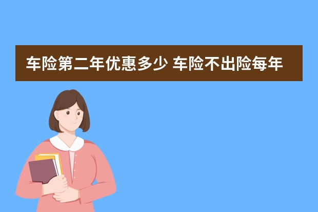 车险第二年优惠多少 车险不出险每年降多少