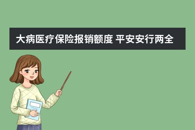 大病医疗保险报销额度 平安安行两全保险保什么