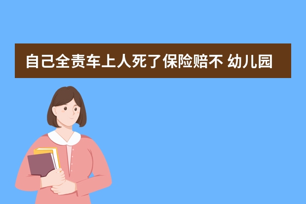 自己全责车上人死了保险赔不 幼儿园保险报销范围