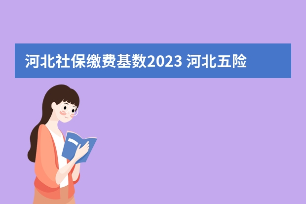 河北社保缴费基数2023 河北五险一金最低标准