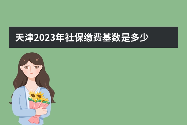 天津2023年社保缴费基数是多少